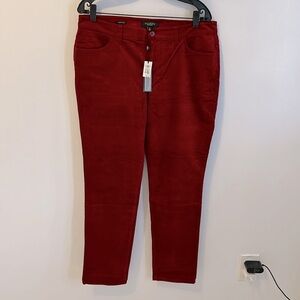 Talbots Red Straight Leg Pants